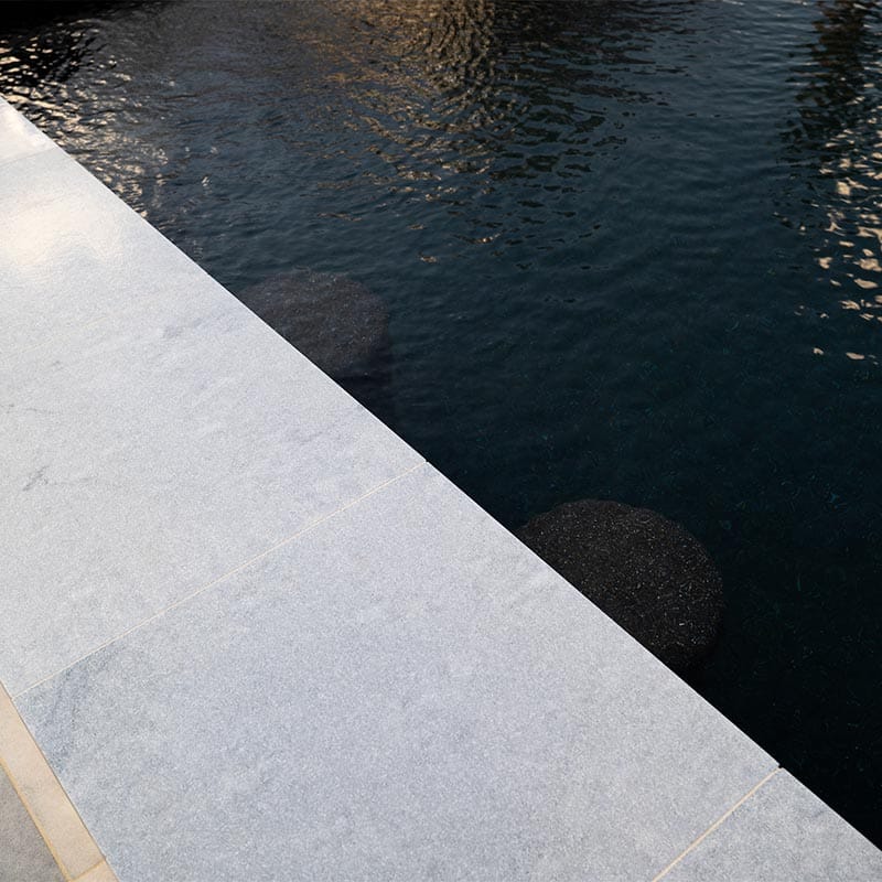 Close up of pool