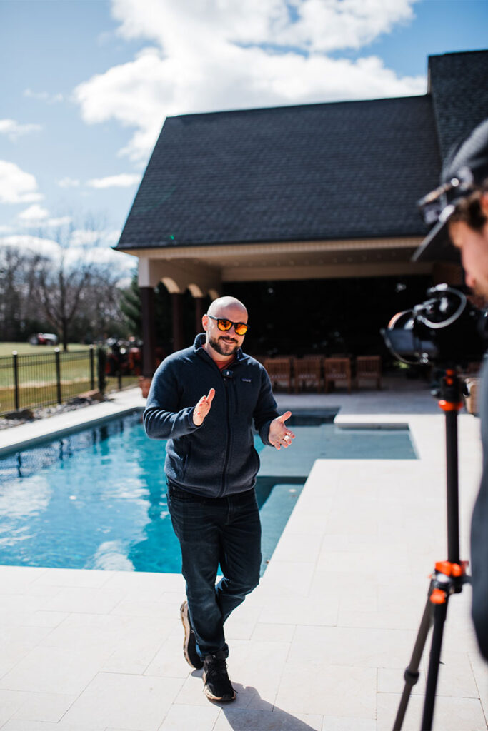 Photo of Chris Jones at a photo shoot