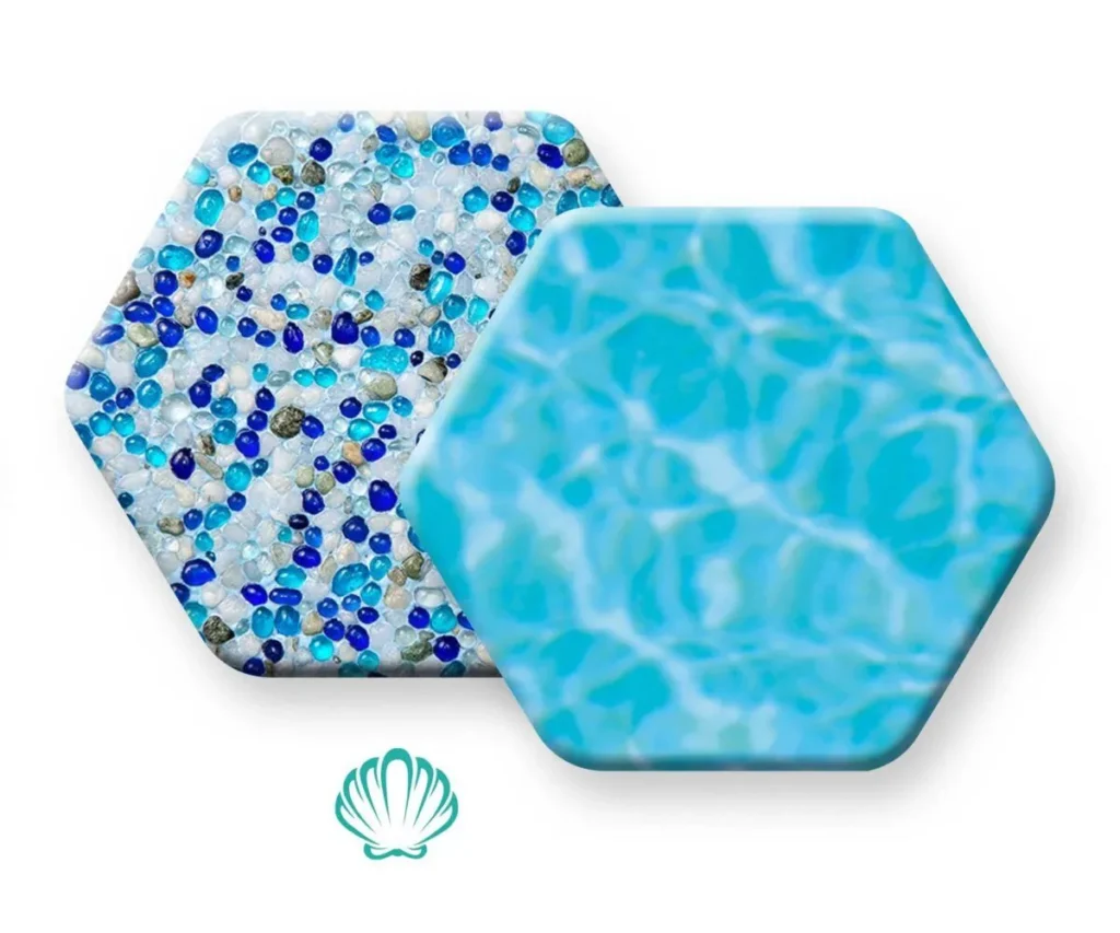 PebbleTec PebbleBrilliance Vivid Shores Sample