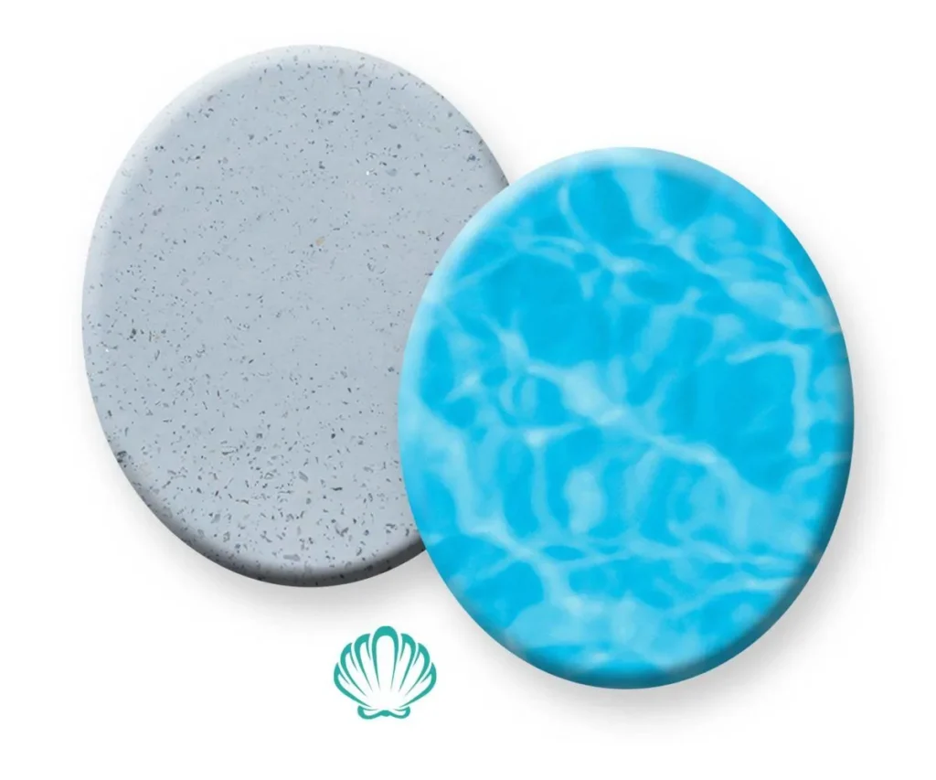 PebbleTec PebbleFina Bella Blue Sample