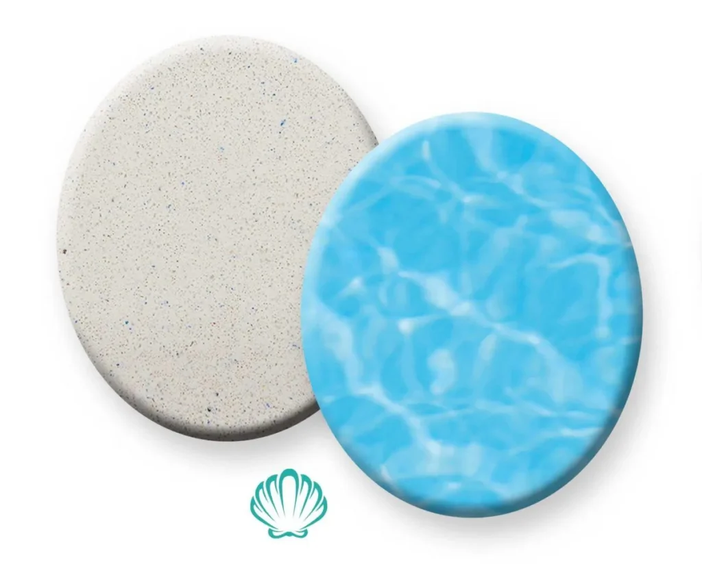 PebbleTec PebbleFina Cielo Blue Sample
