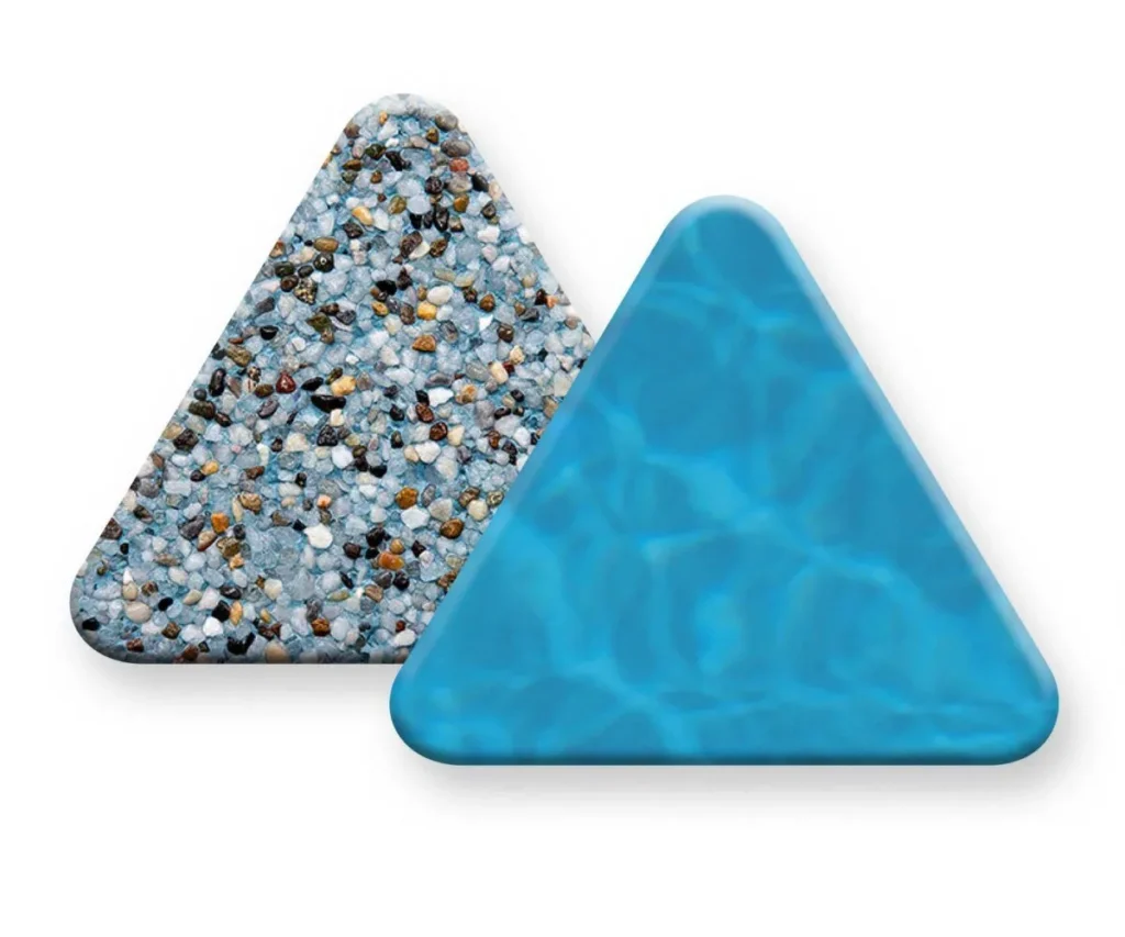PebbleTec PebbleSheen Aqua Blue Sample