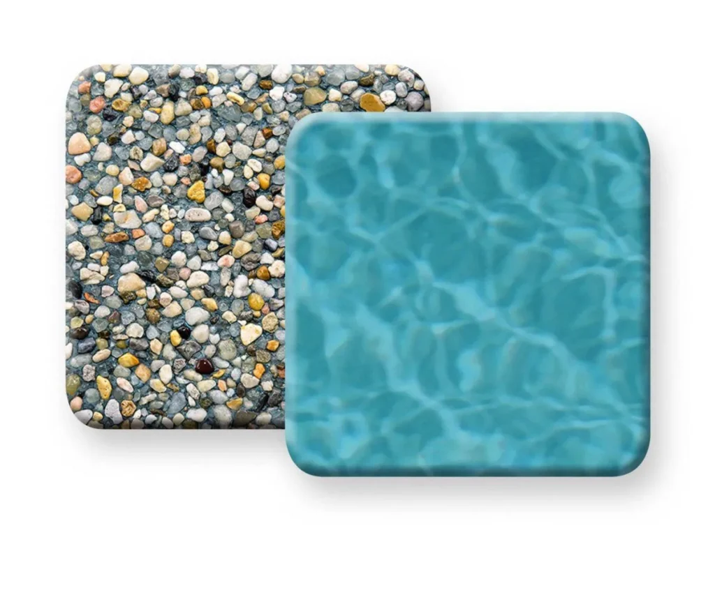 PebbleTec The Original Caribbean Blue Sample