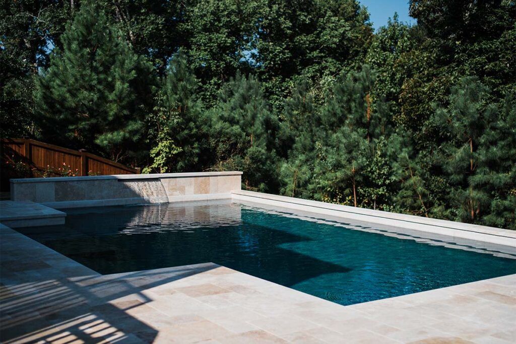 Contemporary Durham concrete pool